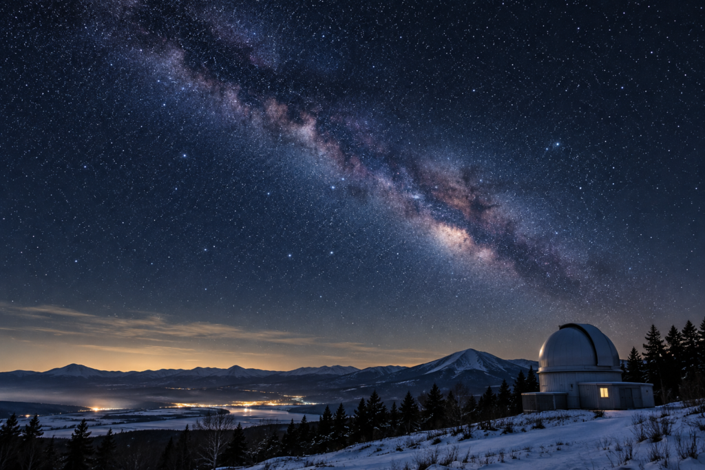 北海道の天文台と満天の星空