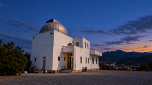 大塔コスミックパーク星のくにの天文台外観をもとにした生成画像